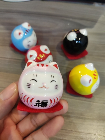 Bộ Mèo Daruma may mắn 5 con