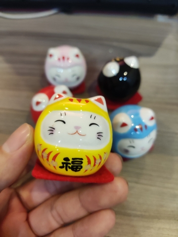 Bộ Mèo Daruma may mắn 5 con