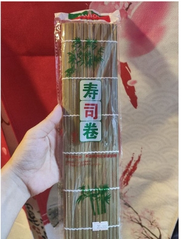 Mành tre quấn Sushi loại lớn 30cm