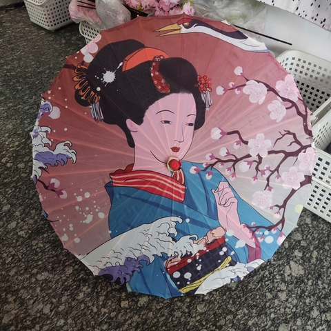 Ô dù vải phong cách Nhật