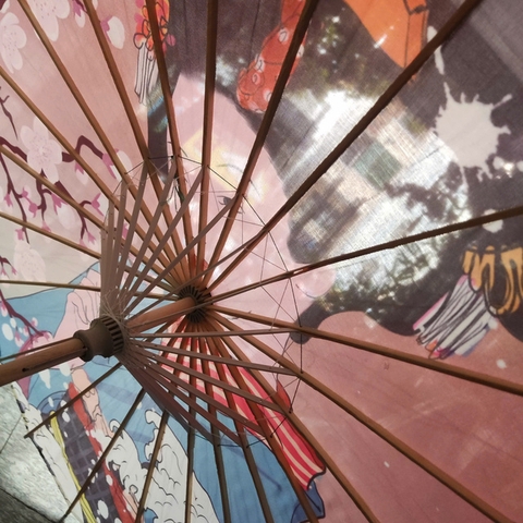 Ô dù vải phong cách Nhật