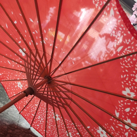 Ô dù vải phong cách Nhật