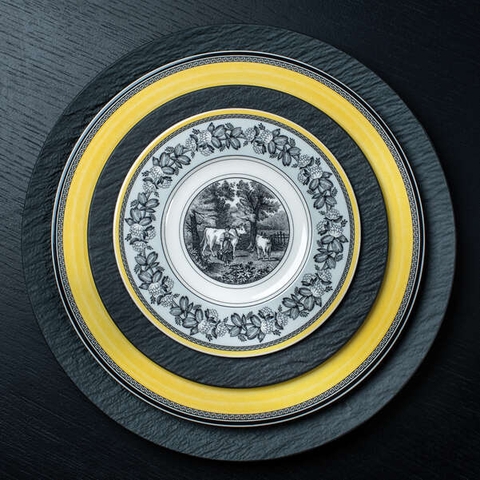 VB Audun Ferme Đĩa 18cm bức tranh làng quê Châu Âu thương hiệu Villeroy& Boch nhập khẩu từ Đức  1010672660