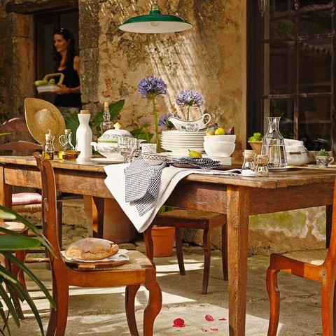 VB Audun Ferme Thố đựng có nắp bức tranh làng quê Châu Âu Villeroy& Boch nhập khẩu từ Đức  1010673070