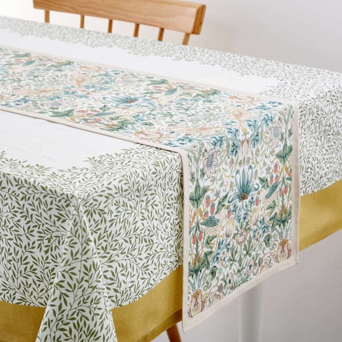 PM Morris & Co Table Runner 250cm*35cm Cotton 100% được sản xuất tại Vương quốc Anh MCOR9108-XW