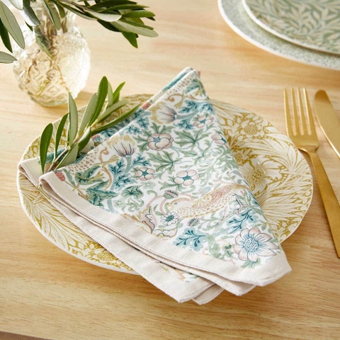 PM Morris & Co Set 2 khăn ăn Cotton 100% Được thiết kế tại Vương quốc Anh MCOR8963-XW