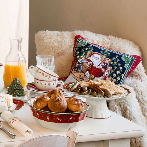 VB Delight Đĩa tròn 28cm có chân Phong cách Lễ Giáng Sinh thuộc thương hiệu Villeroy & Boch sản xuất tại Đức  1485852295