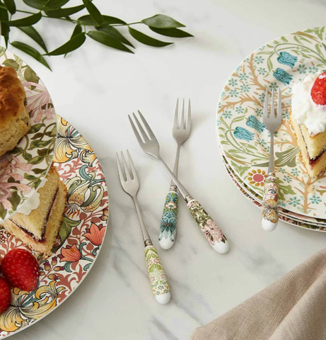 PM Morris & Co Set 4 dĩa tráng miệng phụ kiện bàn trà thương hiệu Portmeirion MCO1102-XG