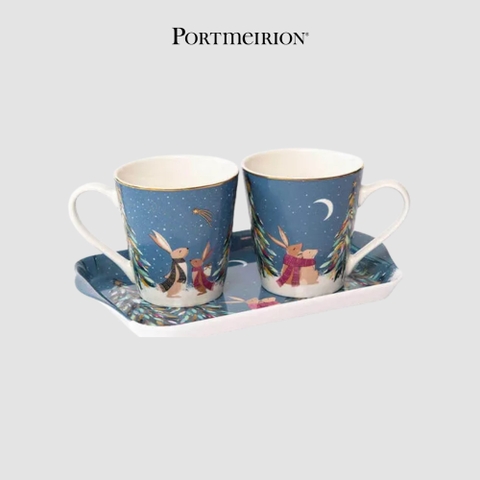 PM Sara Miller Set đôi cốc kèm khay X0011659203