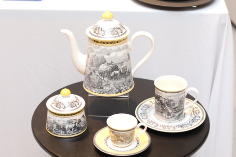 VB Audun Ferme Cốc cao 250ml bức tranh làng quê Châu Âu thương hiệu Villeroy & Boch nhập khẩu từ Đức  1010679651