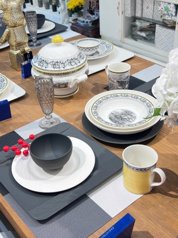 VB Audun Ferme Cốc cao màu vàng viền lá 250ml thương hiệu Villeroy& Boch nhập khẩu từ Đức 1010689651