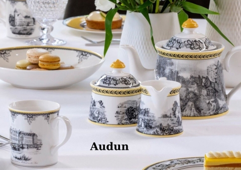 VB Audun Ferme Hũ đựng đường 260ml bức tranh làng quê Châu Âu thương hiệu Villeroy& Boch nhập khẩu từ Đức  1010670960