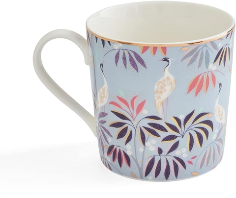 PM Sara Miller Cốc cao màu xanh Blue vàng 22 carat thương hiệu Portmeirion Anh Quốc SMIS78914-XG