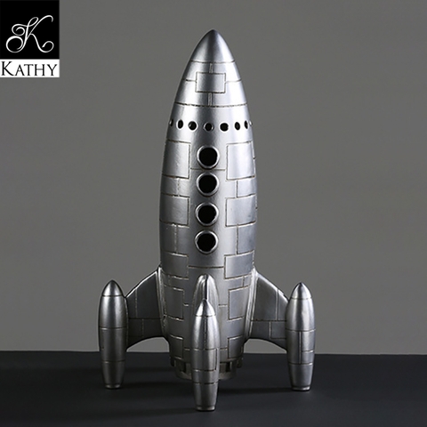 ROCKET Tượng tên lửa màu bạc 6410