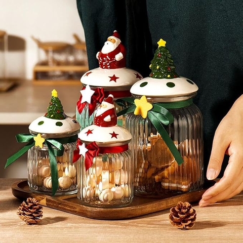 XMAS Hũ cây thông lớn 1000ml 6818