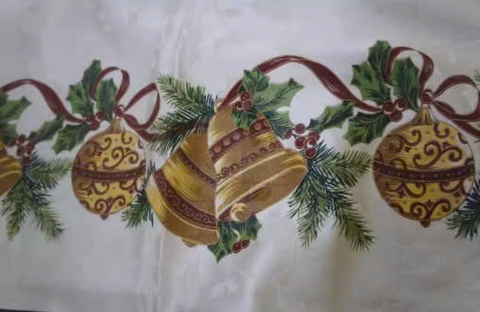 XMAS Table runner chuông vàng 36x229cm 7233
