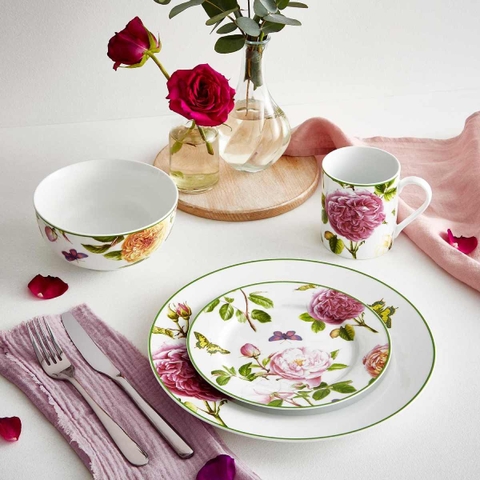 PM Portmeirion Home Bộ bát 16 món Roses thương hiệu Portmeirion ROS4444-XBM