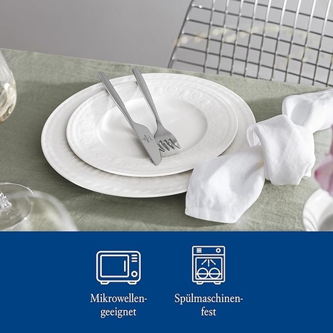 VB Cellini Đĩa Salad 22cm màu trắng phong cách Phục hưng Villeroy& Boch nhập khẩu tại Đức  1046002640