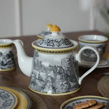 VB Audun Ferme Ấm trà 1100ml bức tranh làng quê Châu Âu thương hiệu Villeroy & Boch nhập khẩu từ Đức  1010670460