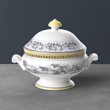 VB Audun Ferme Thố đựng có nắp bức tranh làng quê Châu Âu Villeroy& Boch nhập khẩu từ Đức  1010673070