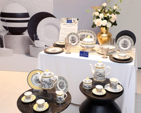 VB Audun Ferme Cốc cao 250ml bức tranh làng quê Châu Âu thương hiệu Villeroy & Boch nhập khẩu từ Đức  1010679651