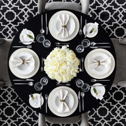 VB Anmut Gold Đĩa bơ màu trắng sứ xương cao cấp mạ viền vàng Villeroy & Boch nhập khẩu từ  Đức 16.4cm 1046532660