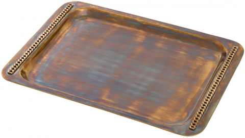 EICHHOLTZ Khay Tray Tamar L vintage brass finish 116366