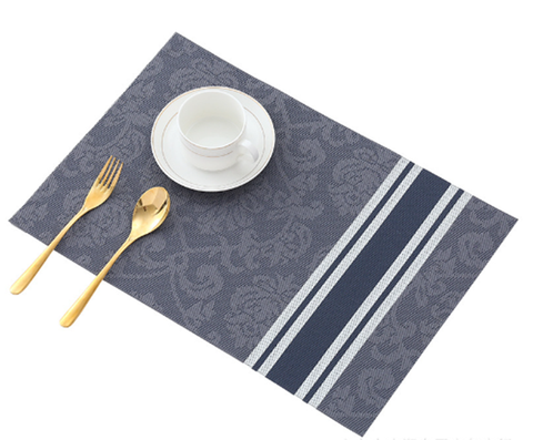 FLOWER Khăn lót bàn ăn màu xám đậm cỡ 30*45 2459XD