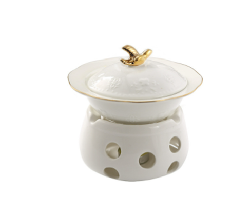 BIRD Bát súp có đế đun kèm thìa vàng sakura 6824