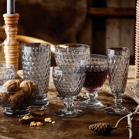 [SET QUÀ TẾT GIÁ SIÊU HỜI] VB BOSTON Set 4 Ly Champagne Xám Bền Đẹp - Chính Hãng Nhập Khẩu Tại Đức