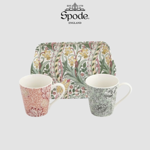 PM MORRIS & CO Set đôi cốc kèm khay thương hiệu Portmeirion sản xuất tại Anh Quốc X0011659175