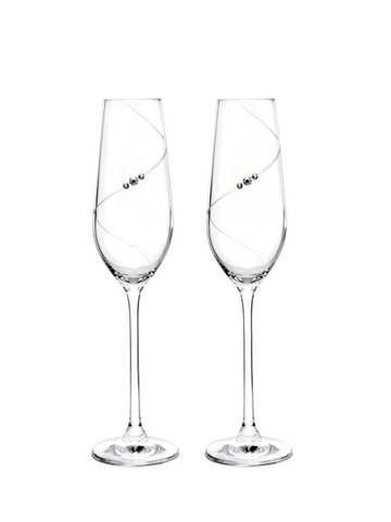 PM Auris Crystal Set 2 ly Champagne GL78605-XG
