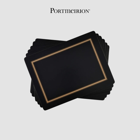 PM PIMPERNEL Set 6 tấm lót bàn ăn đen X0010568062