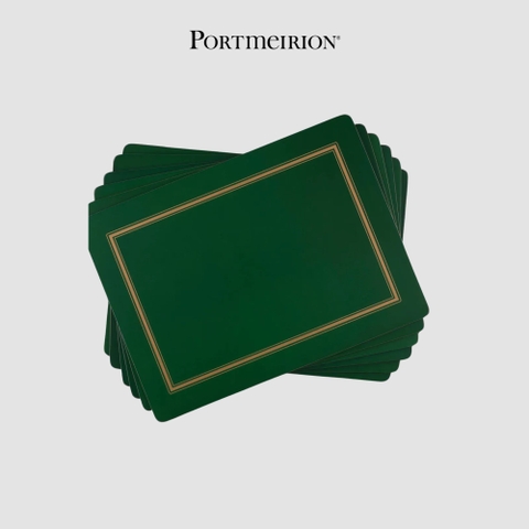 PM PIMPERNEL Set 6 tấm lót bàn ăn xanh lá X0010568044