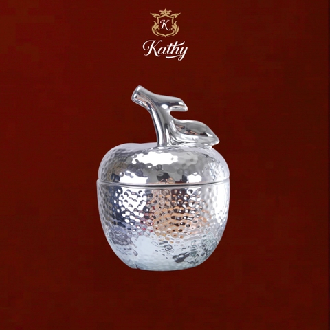 [SET QUÀ TẾT] Khay Mứt Tết luc giác 3 hũ mứt thủy tinh bạch kim sang trọng - Hàng Chính Hãng thiết kế Anh Quốc