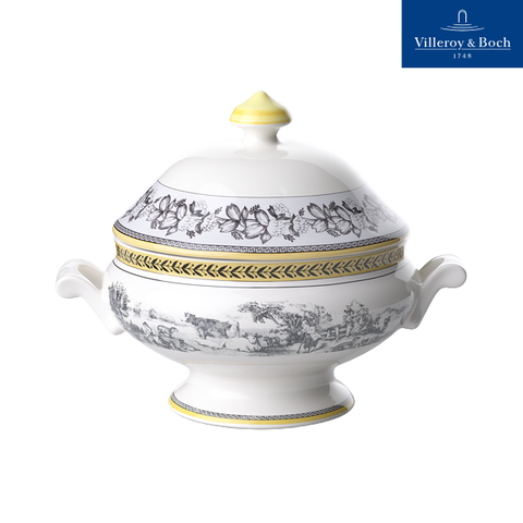 VB Audun Ferme Thố đựng có nắp bức tranh làng quê Châu Âu Villeroy& Boch nhập khẩu từ Đức  1010673070