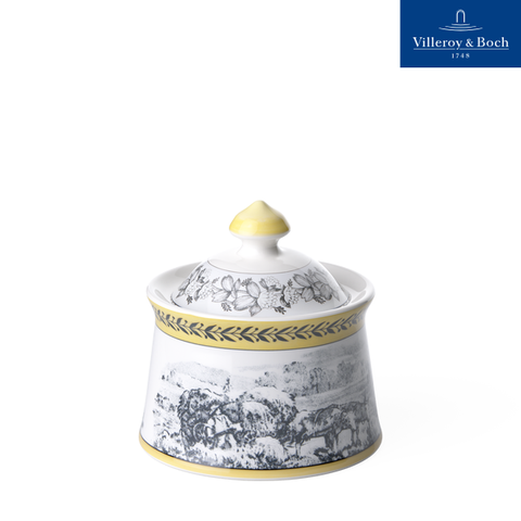 VB Audun Ferme Hũ đựng đường 260ml bức tranh làng quê Châu Âu thương hiệu Villeroy& Boch nhập khẩu từ Đức  1010670960