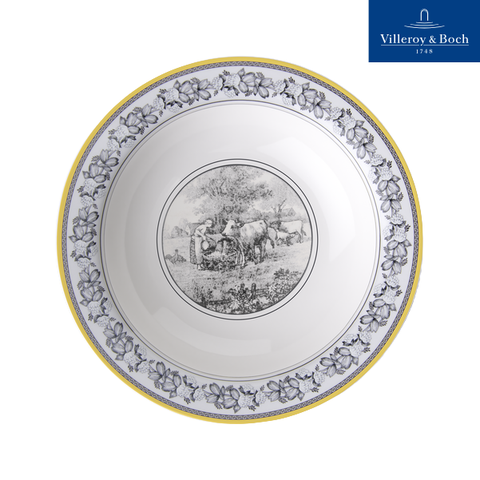 VB Audun Ferme Đĩa đựng salad 20cm bức tranh làng quê Châu Âu thương hiệu Villeroy& Boch nhập khẩu từ Đức 1010673821