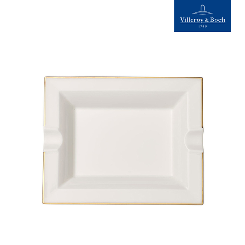 VB Anmut Gold Gạt tàn màu trắng sứ xương cao cấp mạ viền vàng Villeroy&Boch nhập khẩu từ Đức 1046534090
