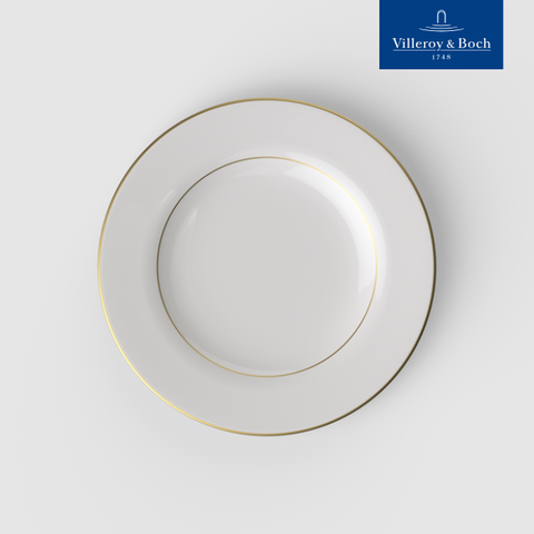 VB Anmut Gold Đĩa tròn màu trắng sứ xương cao cấp mạ viền vàng Villeroy & Boch nhập khẩu từ Đức27.7cm 1046532630