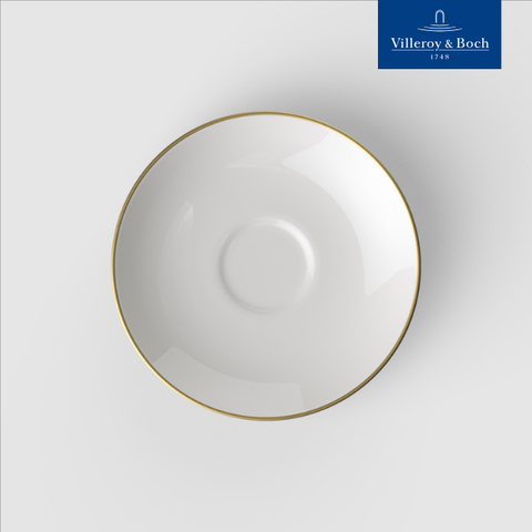 VB Anmut Gold Đĩa lót chén 15cm sứ xương cao cấp mạ viền vàng Villeroy & Boch nhập khẩu từ Đức 1046531280