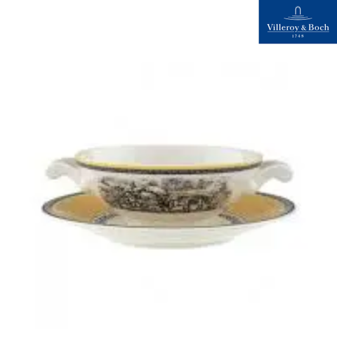 VB Audun Ferme Bát Soup 0.4l bức tranh làng quê Châu Âu  thương hiệu Villeroy& Boch nhập khẩu từ Đức 1010672510