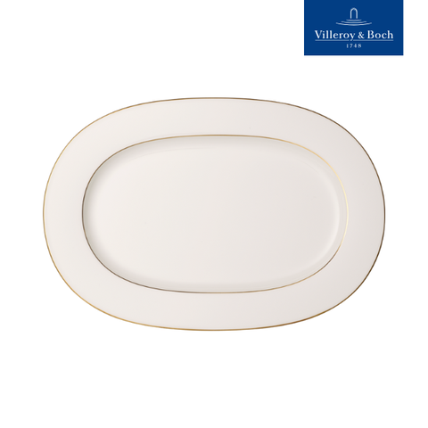 VB Anmut Gold Đĩa Oval màu trắng sứ xương mạ viền vàng Villeroy&Boch nhập khẩu từ Đức 41.3cm 1046532940