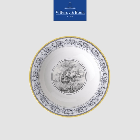 VB Audun Ferme Đĩa đựng salad 20cm bức tranh làng quê Châu Âu thương hiệu Villeroy& Boch nhập khẩu từ Đức 1010673821