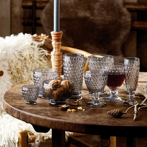 VB Boston Ly Rượu màu smoke ghi 200ml  Villeroy & Boch nhập khẩu từ Đức 1173090025