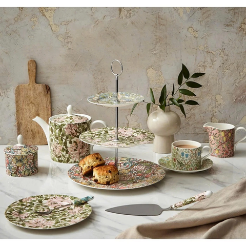 [SET QUÀ TẾT] PM SPODE MORRIS & CO Bộ Ấm Chén Bàn Trà 15 Món Sứ Cao Cấp - Chính Hãng Nhập Khẩu Anh Quốc