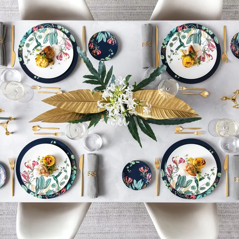 [SET QUÀ TẾT] VB AVARUA Bộ Bàn Ăn 12 món Sứ Cao Cấp Công Nghệ Độc Quyền Thế Giới, Dát Vàng 20 Carat- Nhập Khẩu Đức