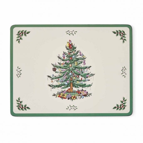 PM XMAS TREE Set 6 tấm lót bàn ăn Giáng Sinh thương hiệu Pormeirion Vương Quốc Anh  X0010568338
