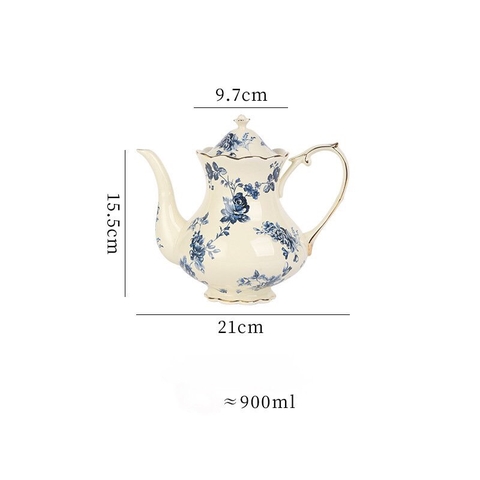 BLUE ORCHID Ấm hoa xanh 900ml 5667