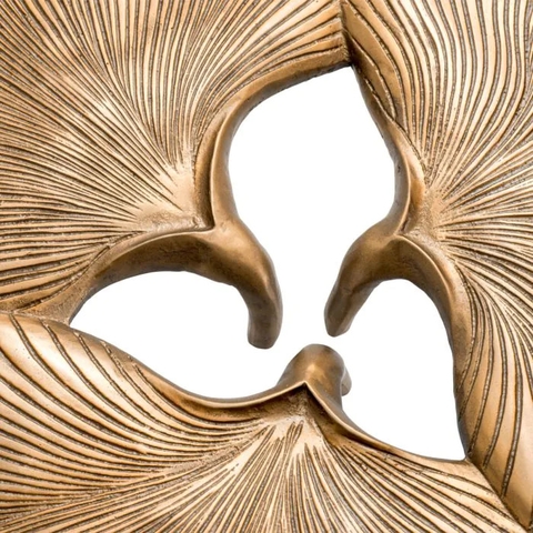 EICHHOLTZ Bàn cà phê Coffee Side Table Ginkgo vintage brass finish S